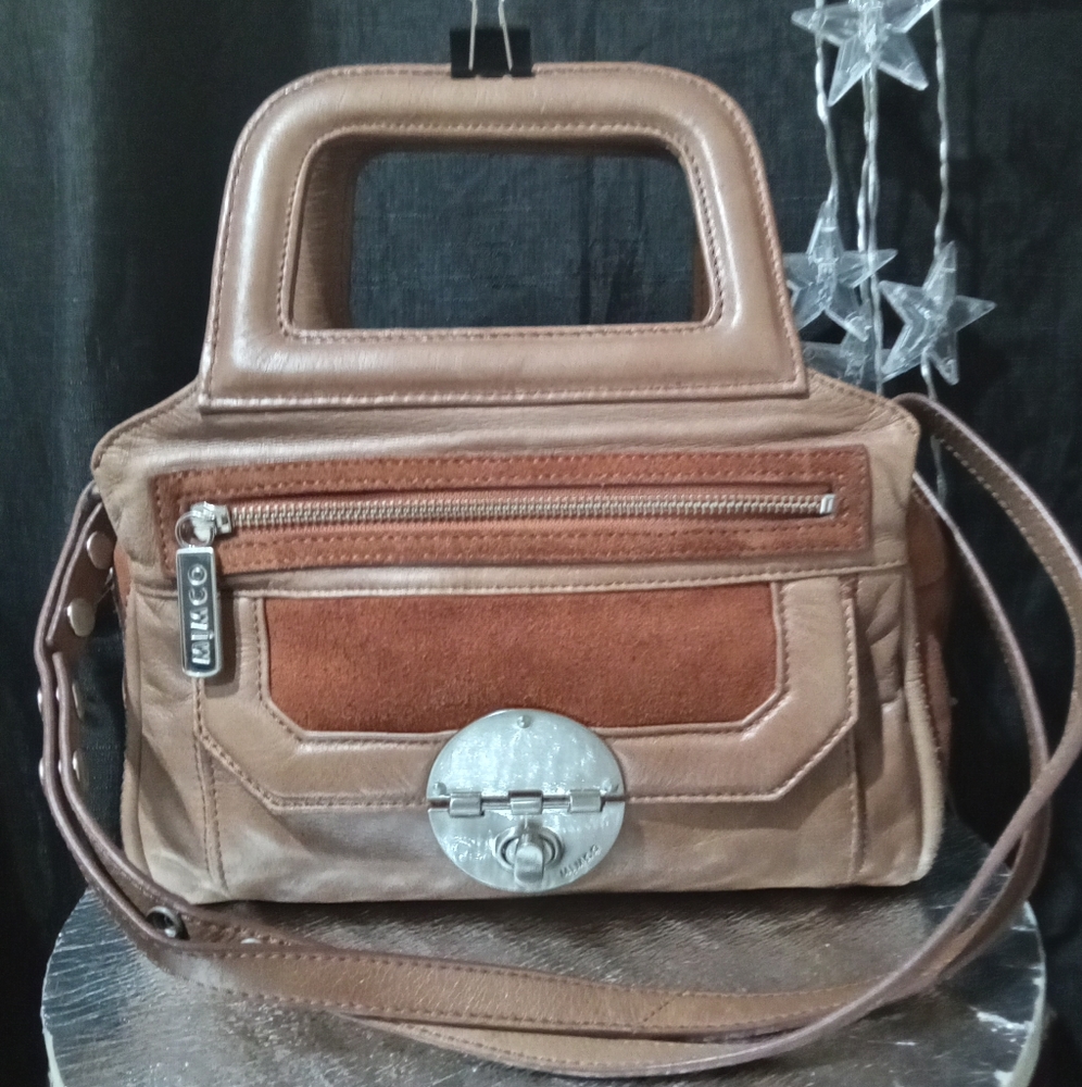 ‼️L👀K‼️ 🤑QUICK SALE🤑  MIMCO BROWN PURSE HANDBAG IN EXC.COND.  INSIDE & OUT - Picture 4 of 11